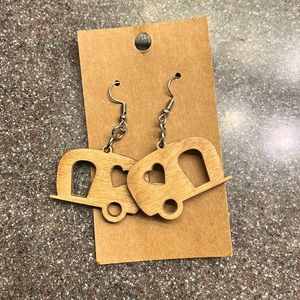 Wooden Camper Earrings